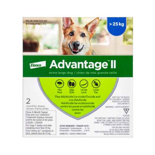 Picture of ADVANTAGE II CANINE EXTRA LARGE DOG OVER 25kg - 2's (su24)