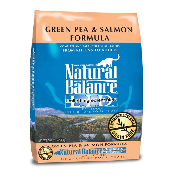 Picture of FELINE NATURAL BALANCE LID GF Green Pea & Salmon - 4.54kg/10lbs