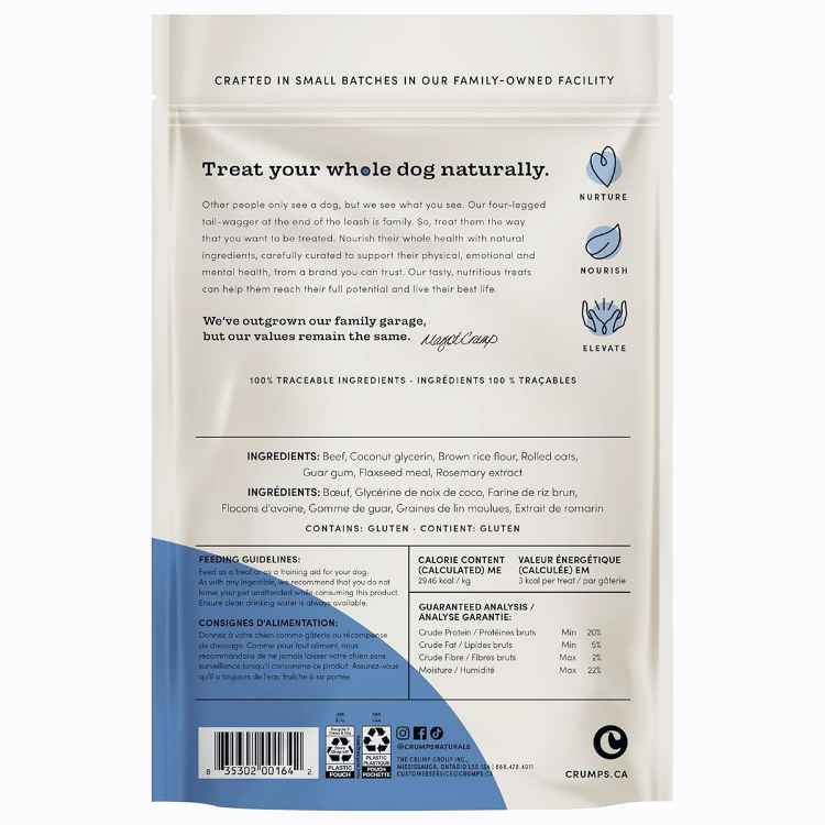 Picture of CRUMPS DOG MINI TRAINERS SEMI MOIST BEEF - 10.6oz / 300g