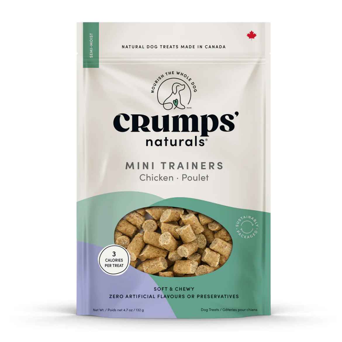 Picture of CRUMPS DOG MINI TRAINERS SEMI MOIST CHICKEN - 4.7oz / 132g