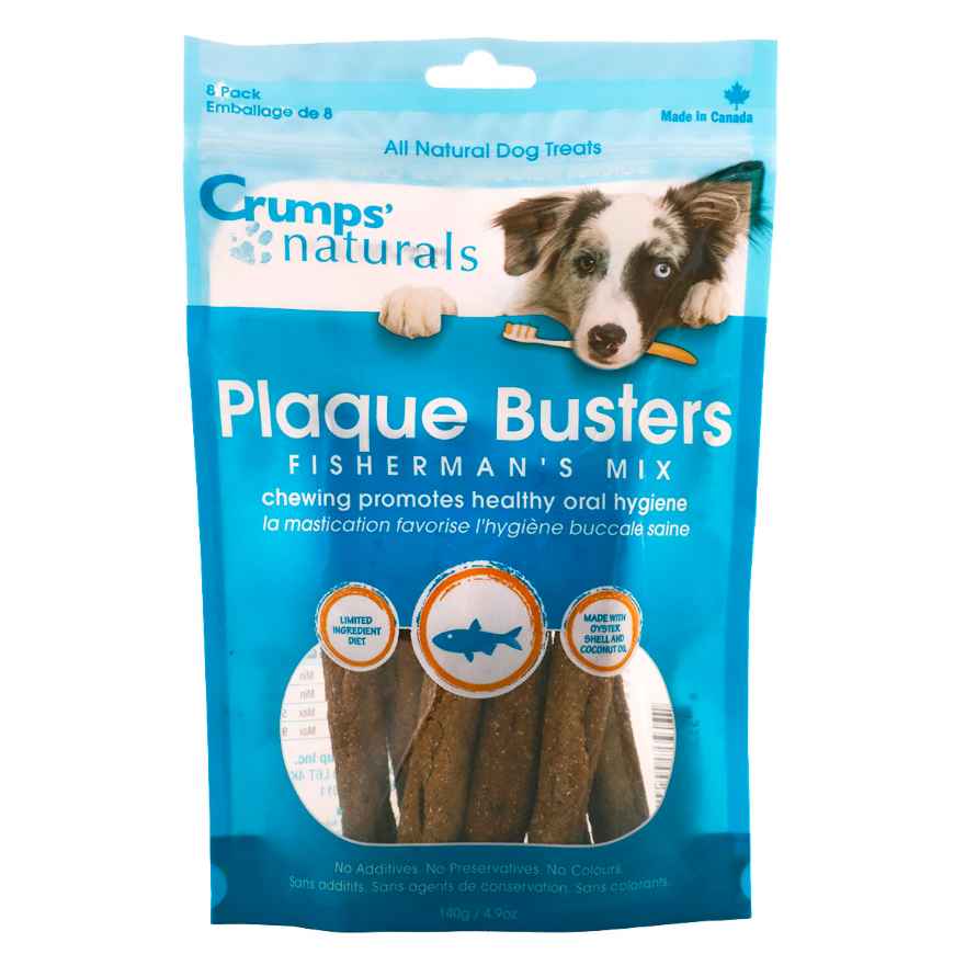 Picture of CRUMPS NATURALS DOG PLAQUE BUSTERS Fishermans Mix 7in  - 8/pk
