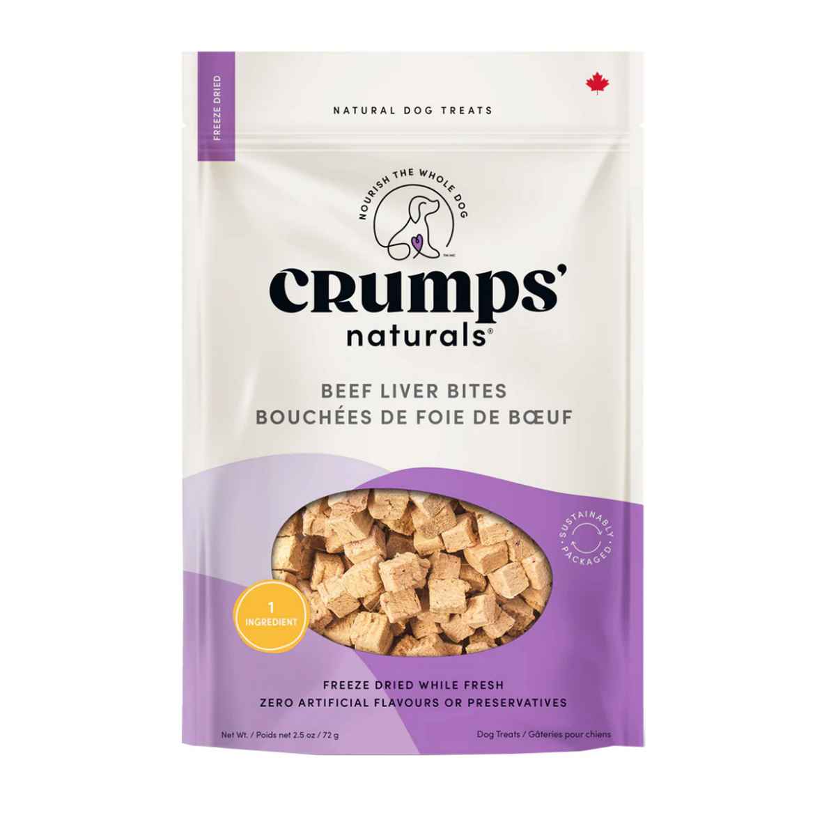 Picture of CRUMPS NATURALS BEEF LIVER BITES(FREEZE DRIED) - 2.5oz/72g