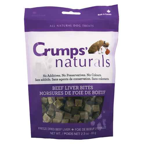 Picture of CRUMPS NATURALS BEEF LIVER BITES(FREEZE DRIED) - 2.5oz/72g