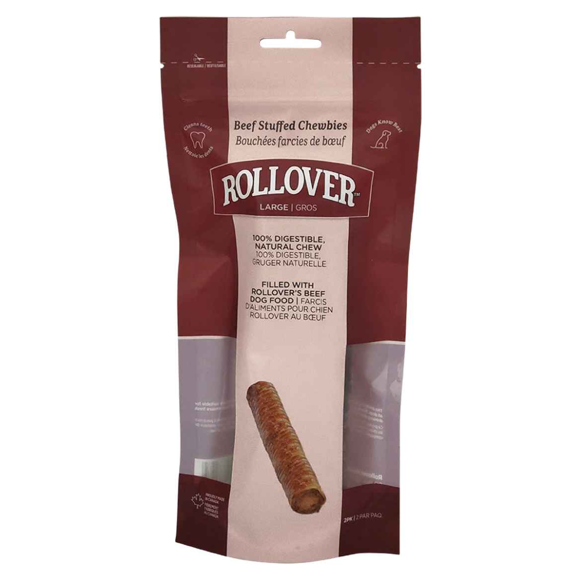 Picture of ROLLOVER BEEF STUFF CHEWBIES Large - 2/pk