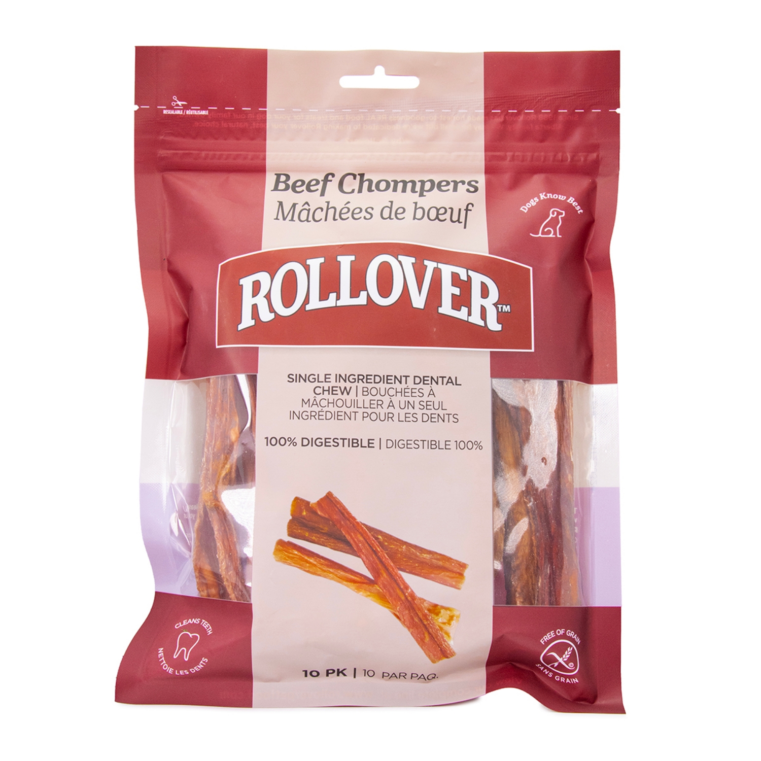 Picture of ROLLOVER BEEF CHOMPERS - 10/bag
