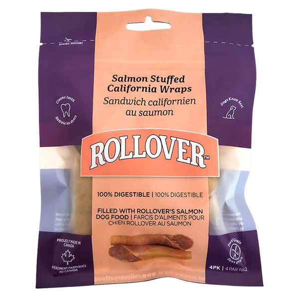 Picture of ROLLOVER CALIFORNIA WRAPS STUFFED with Salmon - 4/pk