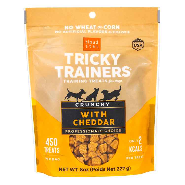 Picture of TREAT CANINE CLOUD STAR TRICKY TRAINERS CRUNCHY Cheddar - 8oz / 227g