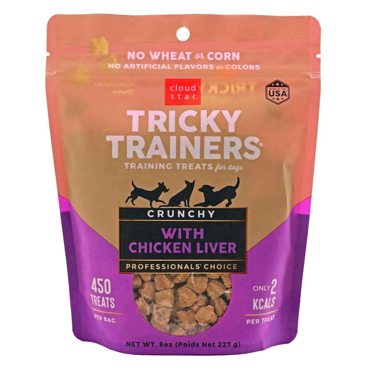 Picture of TREAT CANINE CLOUD STAR TRICKY TRAINERS CRUNCHY Liver - 8oz / 227g