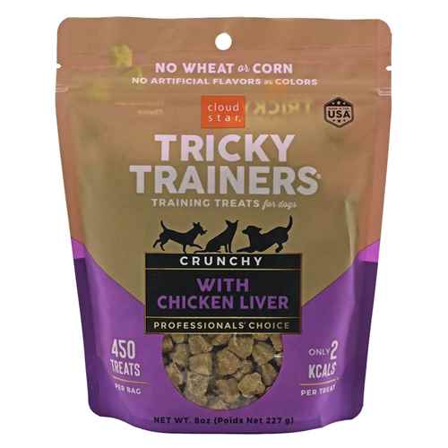 Picture of TREAT CANINE CLOUD STAR TRICKY TRAINERS CRUNCHY Liver - 8oz / 227g