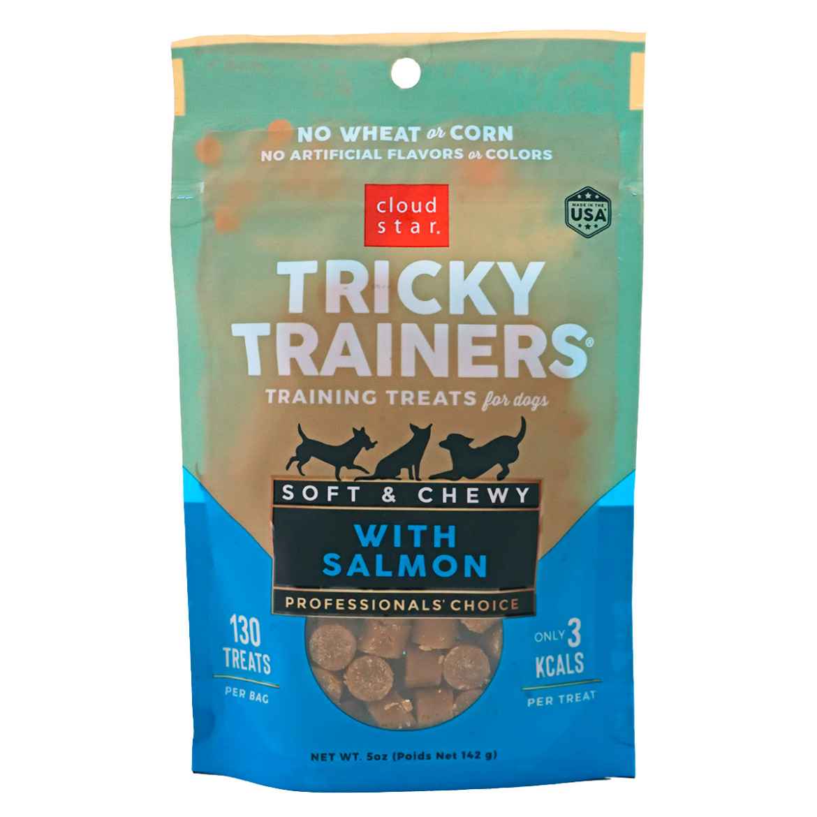 Picture of TREAT CANINE CLOUD STAR TRICKY TRAINERS CHEWY Salmon - 5oz / 142g