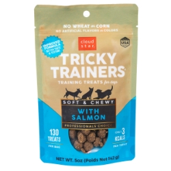 Picture of CLOUD STAR TRICKY TRAINERS Soft & Chewy Grain Free Dog Training Treats -  Salmon - 5oz/142g