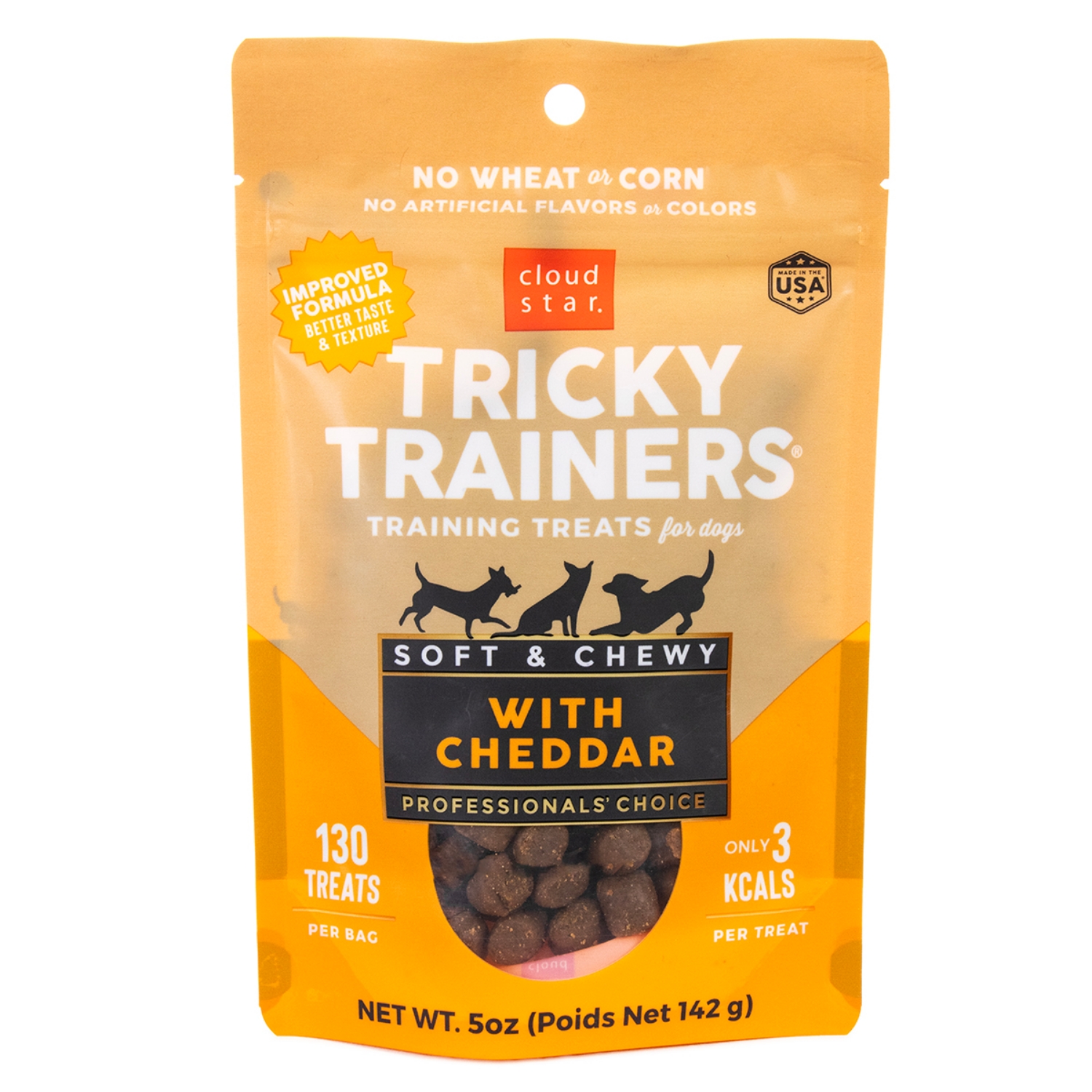 Picture of CLOUD STAR TRICKY TRAINERS Soft & Chewy Grain Free Dog Training Treats- 5oz/142g