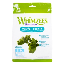 Picture of WHIMZEES Wellness Small Dog Dental Chews – Alligator - 24/bag