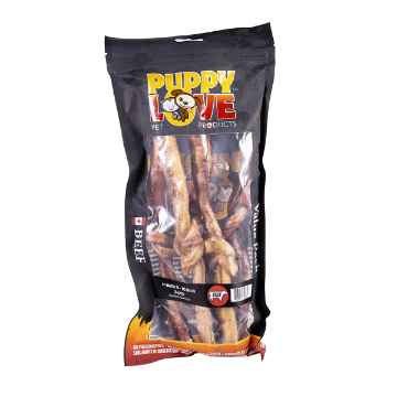 Show details for TREAT CANINE PUPPY LOVE BEEF  JR BULLY 8-11in - 5/bag Picture of TREAT CANINE PUPPY LOVE BEEF  JR BULLY 8-11in - 5/bag