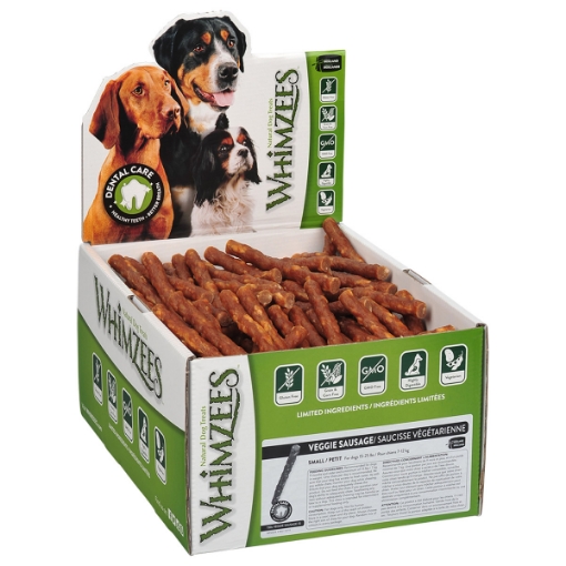 Picture of TREAT CANINE Whimzees Veggie Sausage Small BULK - 150/box