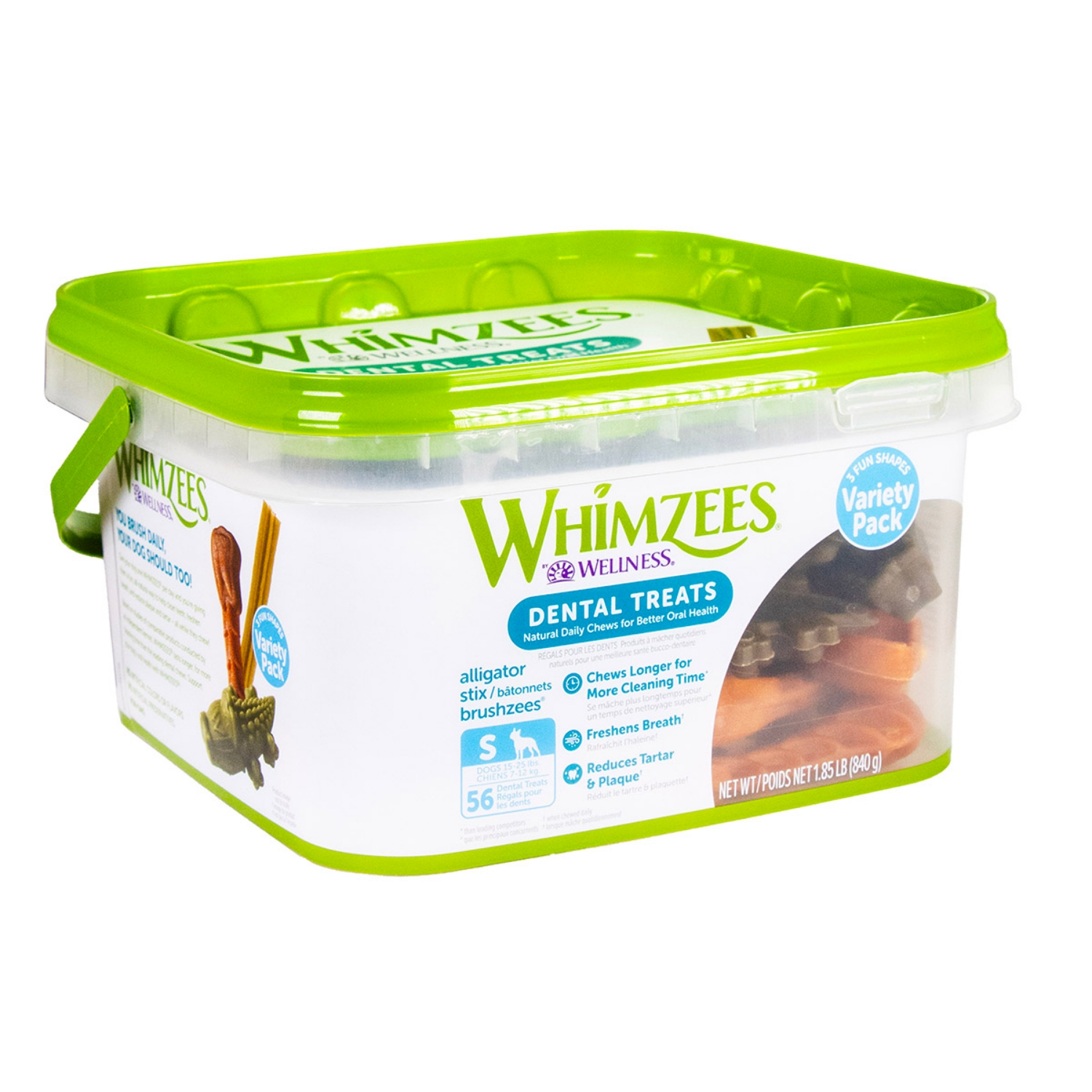 Picture of Wellness WHIMZEES Wellness Dog Dental Treats Variety Pack – Small - 56/pc