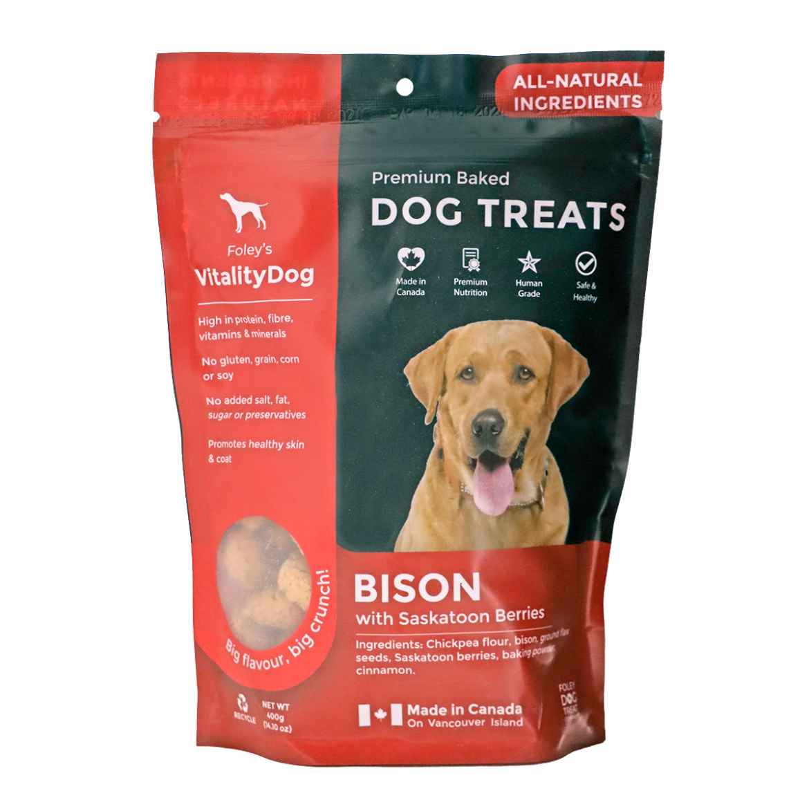 Picture of TREAT CANINE VITALITY Bison and Saskatoon Berry - 14.10oz / 400g