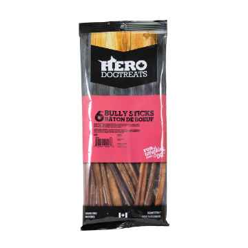 Show details for TREAT CANINE HERO Bully Stick 6inch - 12/pk Picture of TREAT CANINE HERO Bully Stick 6inch - 12/pk