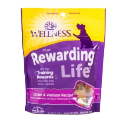Picture of WELLNESS REWARDING LIFE Soft Dog Training Treats – Chicken & Venison - 6oz /170g