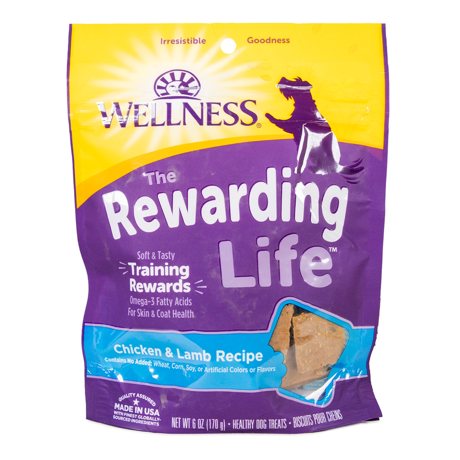Picture of WELLNESS REWARDING LIFE Soft Dog Training Treats - Chicken & Lamb - 6oz /170g
