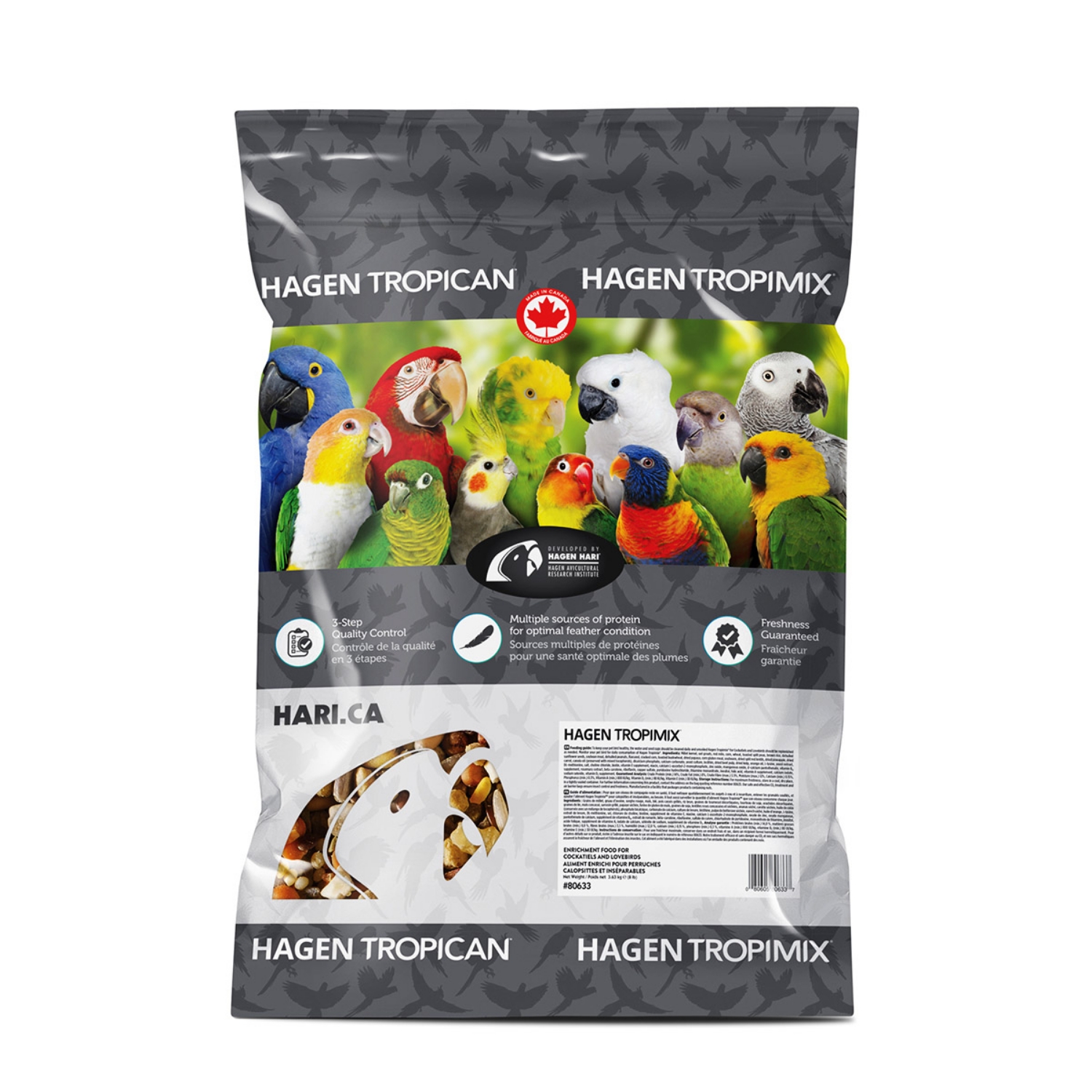 Picture of HAGEN TROPICAN TROPIMIX Cockatiel/Lovebird Formula Enrichment Bird Food - 3.63kg/8lbs