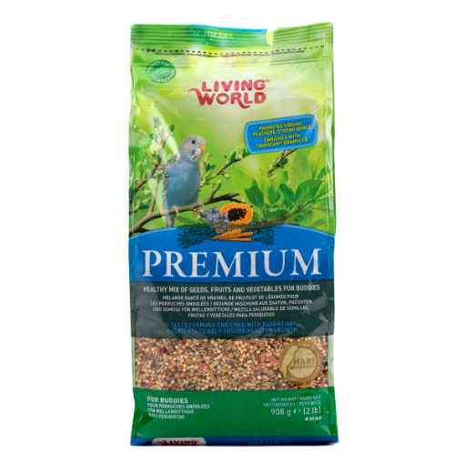 Picture of LIVING WORLD BUDGIE PREMIUM MIX (80340) - 908g/2lbs