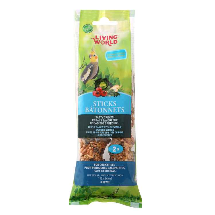 Picture of LIVING WORLD COCKATIEL Vegetable Sticks (80702) - 2/pk