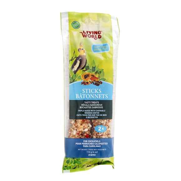 Picture of LIVING WORLD COCKATIEL FRUIT STICK (80701) - 2/pk