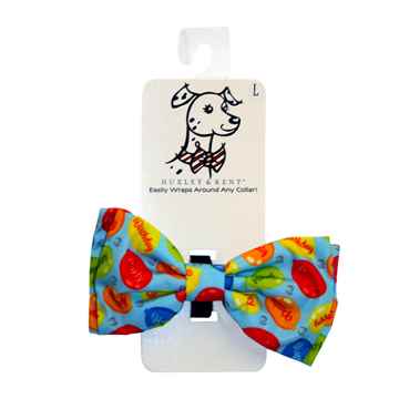 Picture of CANINE BOW TIE Party Time Blue - Large