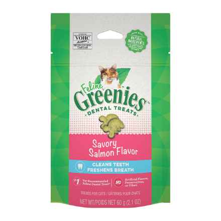 Picture of GREENIE FELINE DENTAL TREAT Savory Salmon - 2.1oz / 60g