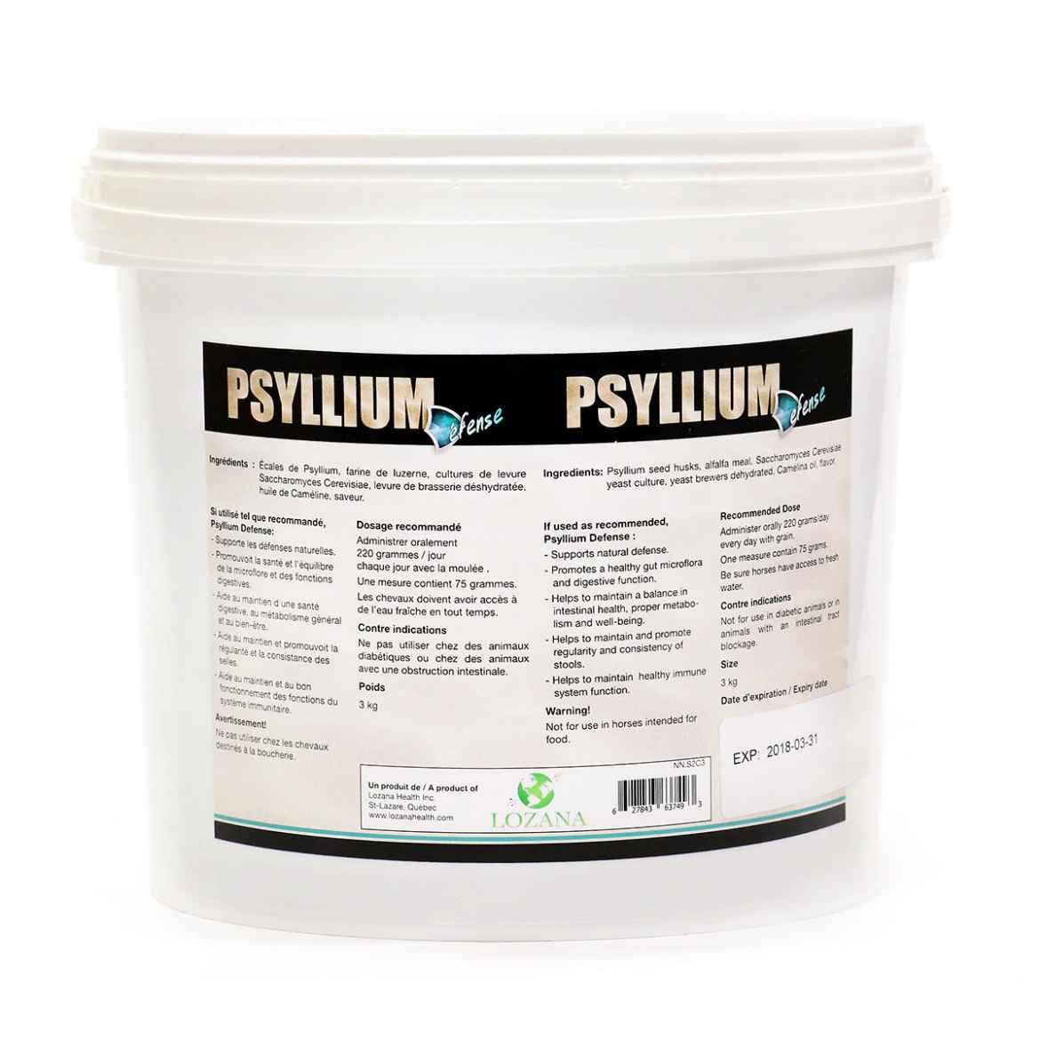 Picture of EQUINE PSYLLIUM DEFENSE PELLETS - 3kg