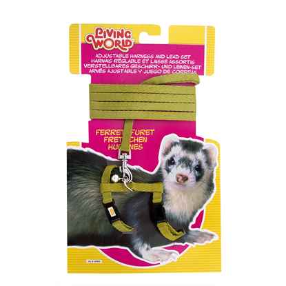 Picture of FERRET HARNESS & LEAD SET Living World (60862) - Green