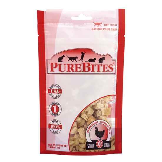 Picture of TREAT PUREBITES FELINE CHICKEN BREAST - 1.09oz/31g