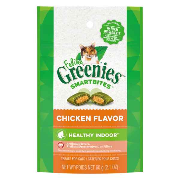 Picture of GREENIE FELINE TREAT SMARTBITES Healthy Indoor Chicken- 2.1oz / 60g