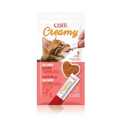 Picture of TREAT CATIT CREAMY LICKABLES Salmon Flavor - 5 x 15g