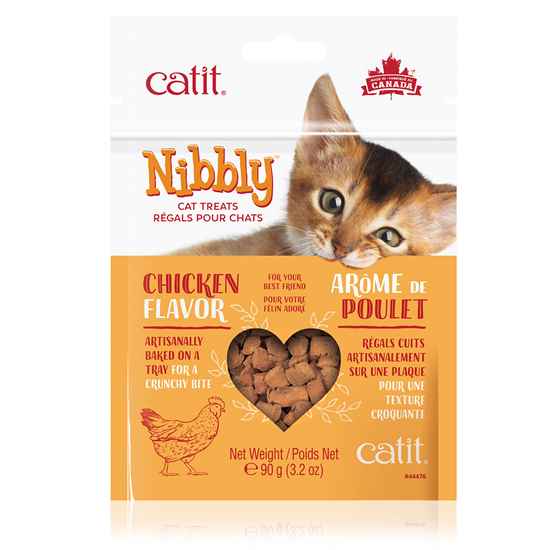 Picture of CATIT NIBBLY FELINE TREATS Chicken Flavor - 90g / 3.2oz