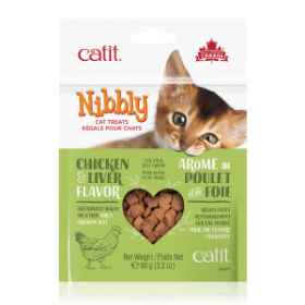 Show details for CATIT NIBBLY FELINE TREATS Chicken & Liver Flavor - 90g / 3.2oz Picture of CATIT NIBBLY FELINE TREATS Chicken & Liver Flavor - 90g / 3.2oz
