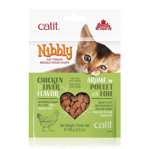 Picture of CATIT NIBBLY FELINE TREATS Chicken & Liver Flavor - 90g / 3.2oz