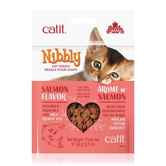 Picture of CATIT NIBBLY FELINE TREATS Salmon Flavor - 90g / 3.2oz