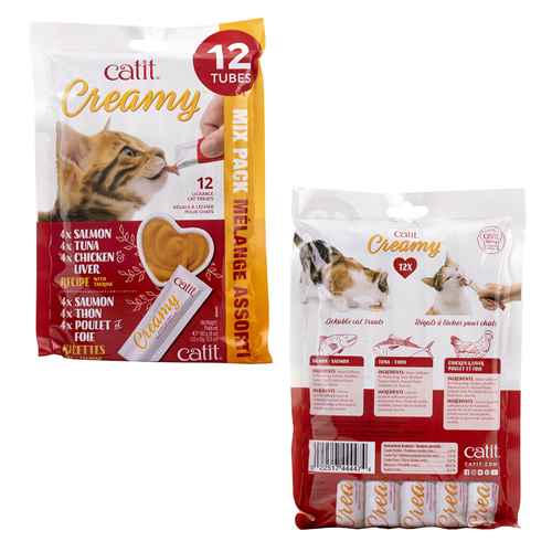 Picture of TREAT CATIT CREAMY LICKABLE'S Assorted Flavors - 12 x 15g