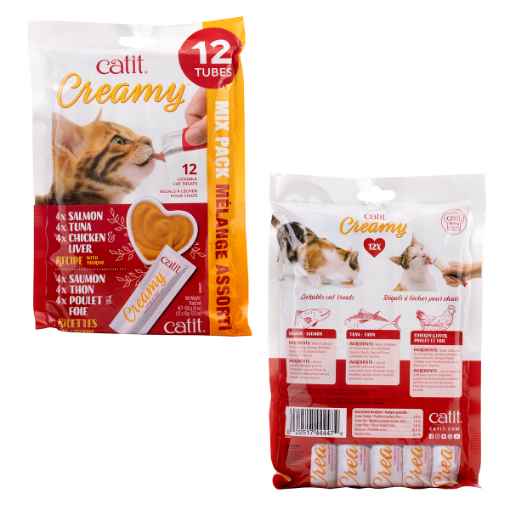 Picture of TREAT CATIT CREAMY LICKABLES Assorted Flavors - 12 x 15g