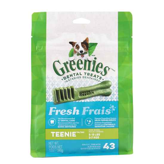 Picture of GREENIE CANINE DENTAL TREAT FRESHMINT  12oz  Teenie - 43/bag