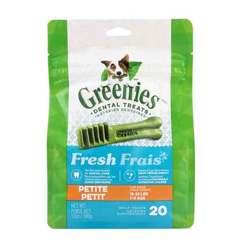 Picture of GREENIE CANINE DENTAL TREAT FRESHMINT  12oz  Petite - 20/bag