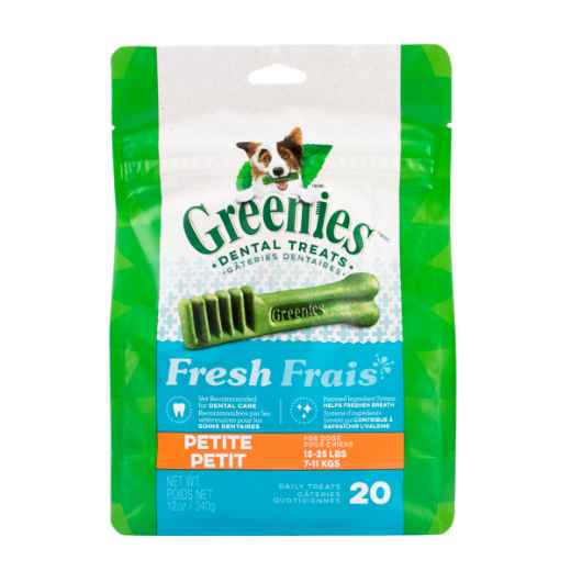 Picture of GREENIE CANINE DENTAL TREAT FRESHMINT  12oz  Petite - 20/bag