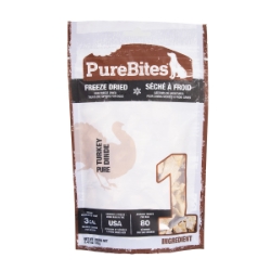 Picture of PUREBITES Freeze Dried Raw Dog Treats/ Food Topper - Turkey - 2.47oz/70g