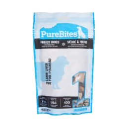Picture of PUREBITES Freeze Dried Raw Lamb Liver Dog Treat/Food Topper - 3.35oz / 95g