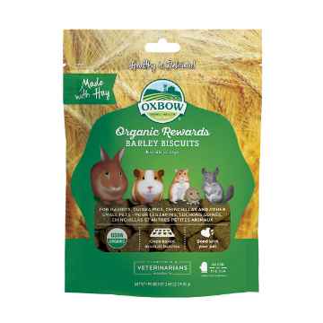 Show details for OXBOW ORGANIC REWARDS BARLEY BISCUITS - 75g/2.65oz Picture of OXBOW ORGANIC REWARDS BARLEY BISCUITS - 75g/2.65oz