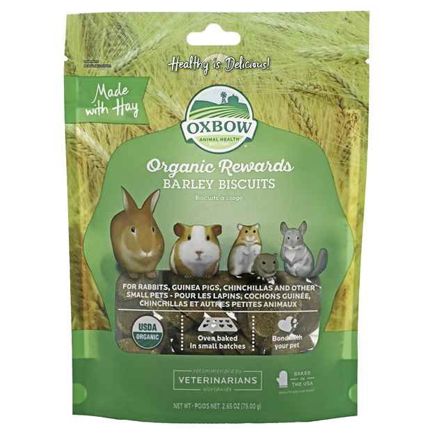Picture of OXBOW ORGANIC REWARDS BARLEY BISCUITS - 75g/2.65oz