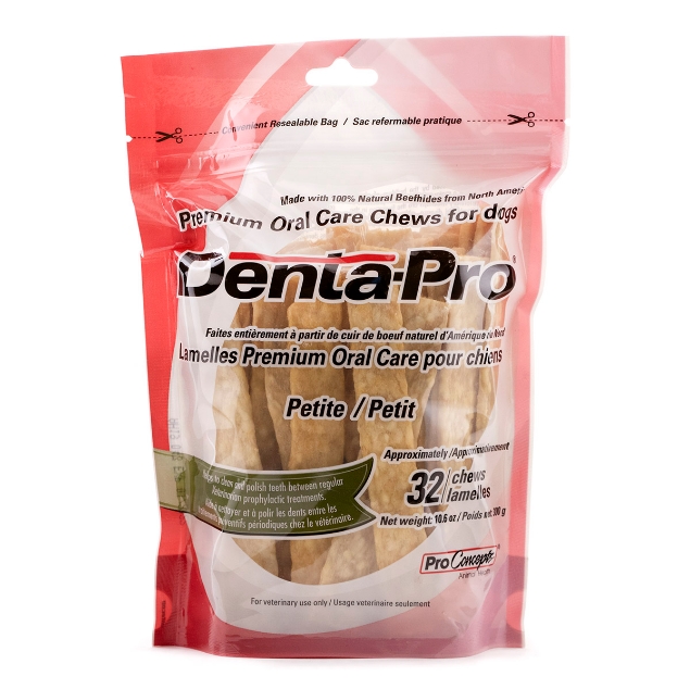 Picture of DENTA PRO PREMIUM ORAL CHEW for DOGS PETITE 10.6ox (300g) - 32s