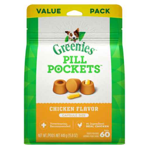 Picture of PILL POCKETS Dog Capsules Chicken Flavor - 15.8oz/448g